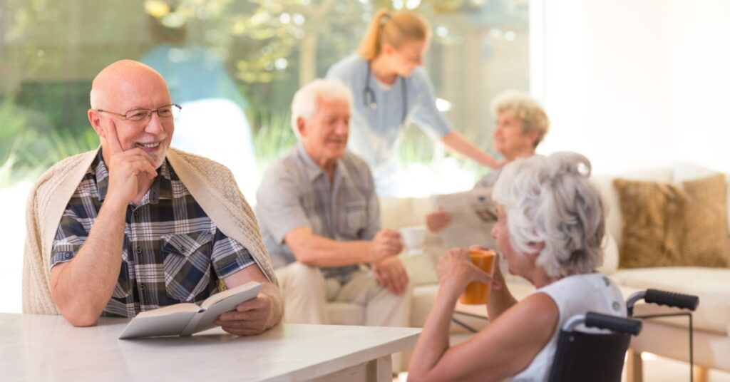 Assisted Living & Senior Housing Painting Specialists 1 elderly seniors in assisted living and senior housing